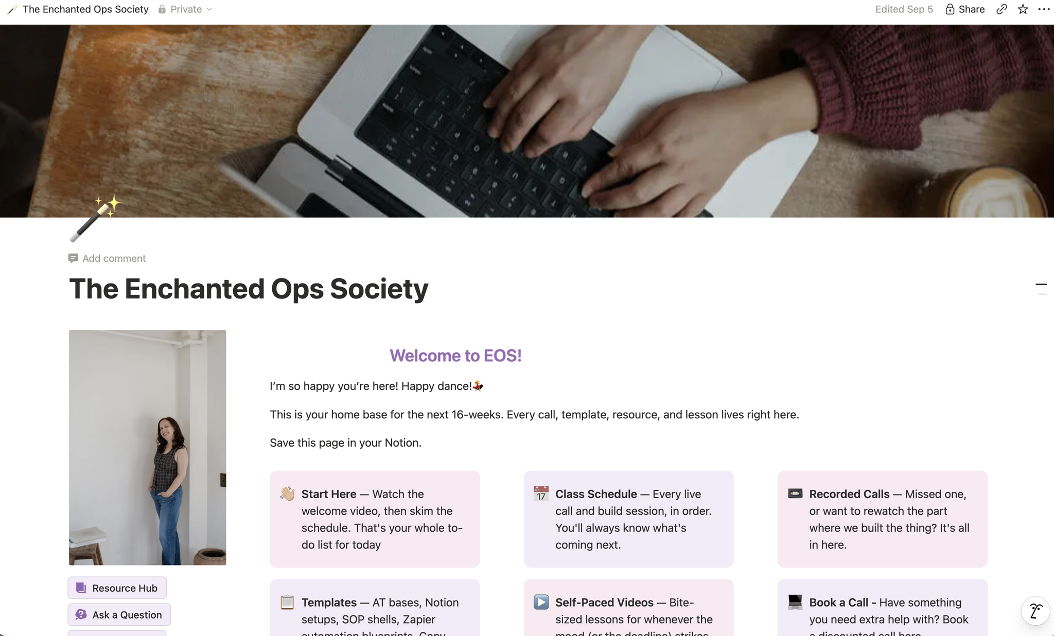The Enchanted Ops Society Notion home base